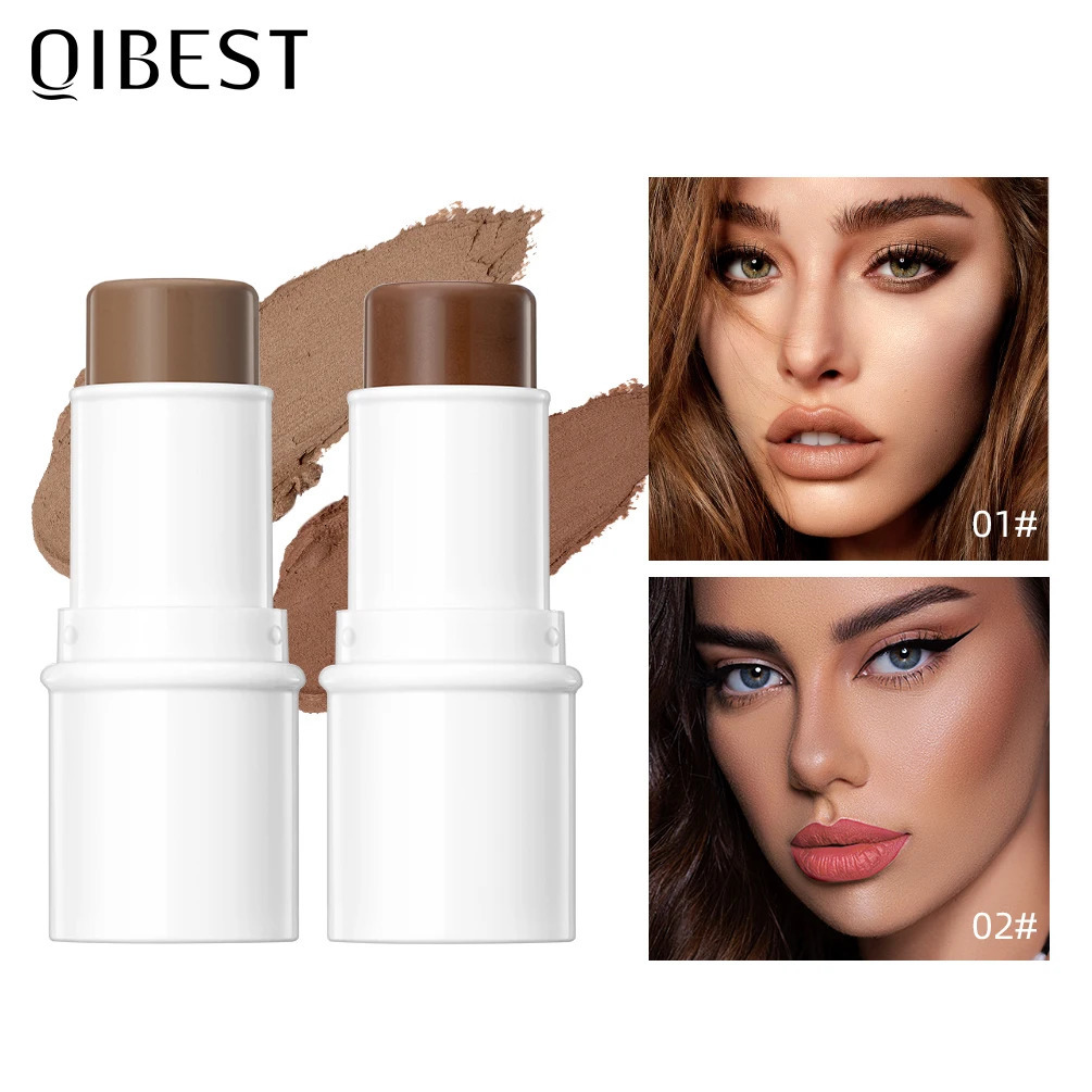 QI Contour Stick Face Bronzer Makeup Waterproof Matte Finish Highlighters Shadow Contouring Pencil Lasting Cosmetics 250219