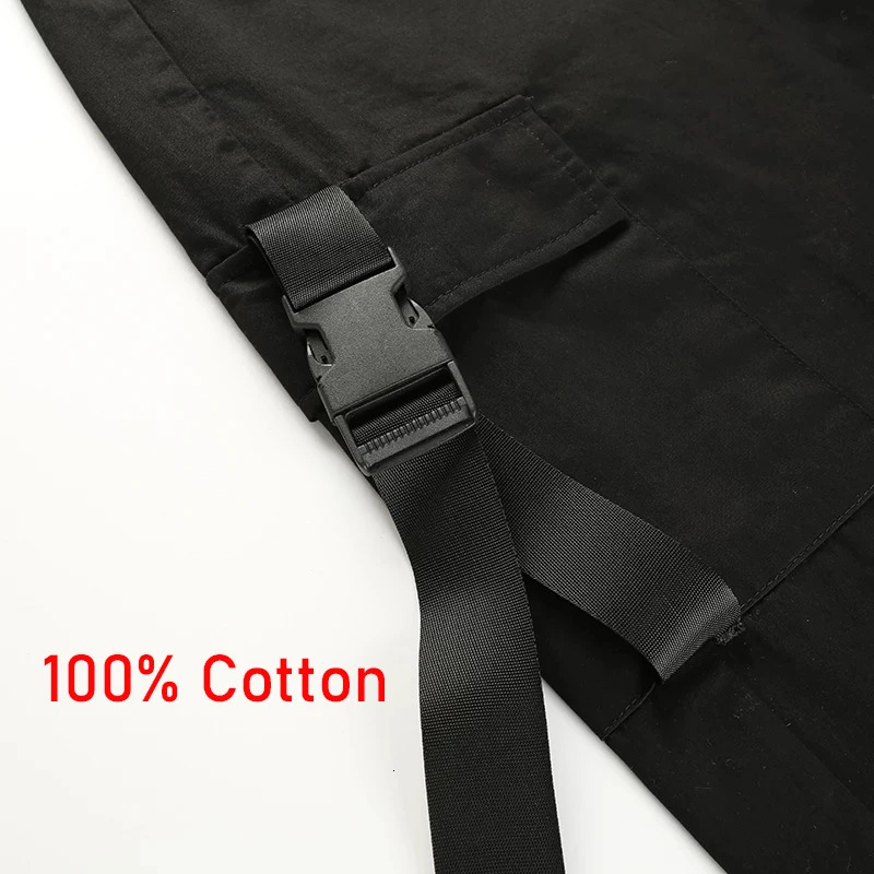YBYR Big Pockets Cargo Pants Women Elastic High Waist Loose Streetwear Summer Pant Baggy Tactical Trouser Hip Hop Joggers Pants 250221