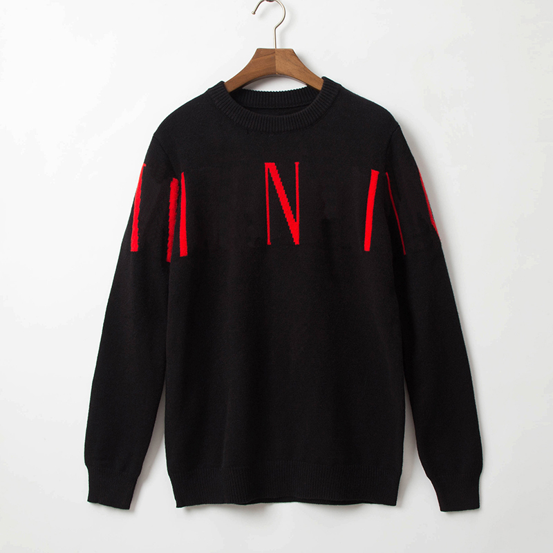 mix style 2022 designer autumn luxury mens sweater clothing pullover slim fit casual sweatshirt geometry patchwork color print Male fashion woollen woolly jumper