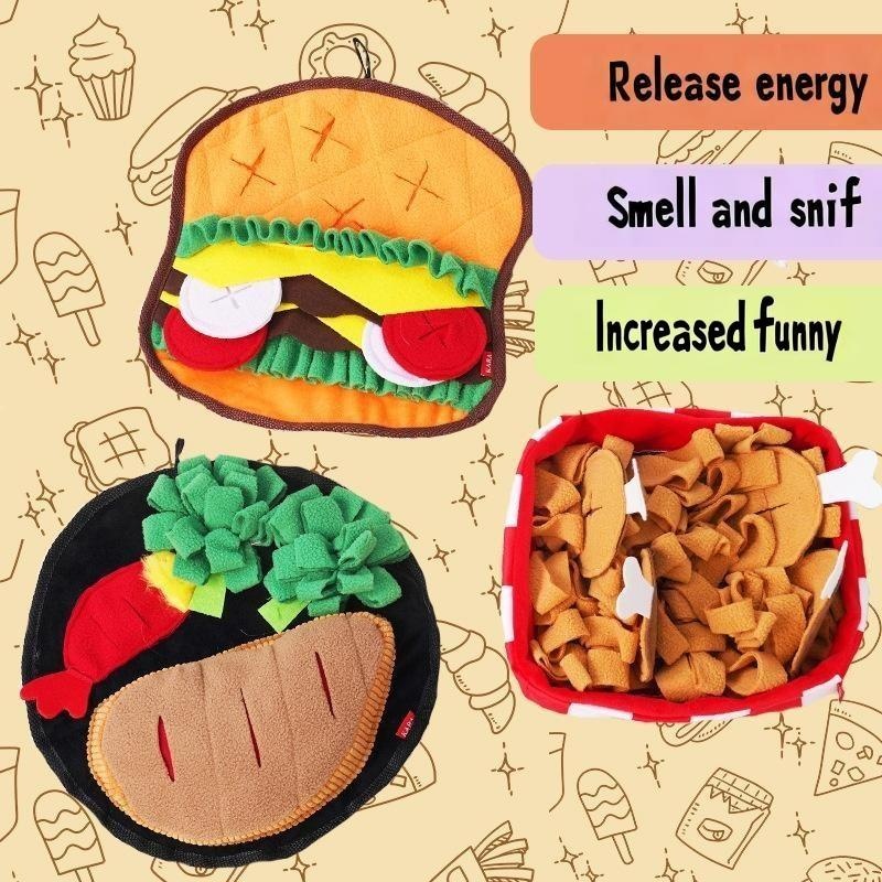 Dog sniffing mat food hiding training Toy Dogs leak food dispenser hidden food toy sound making toy bite resistant dog puzzle game dog relief
