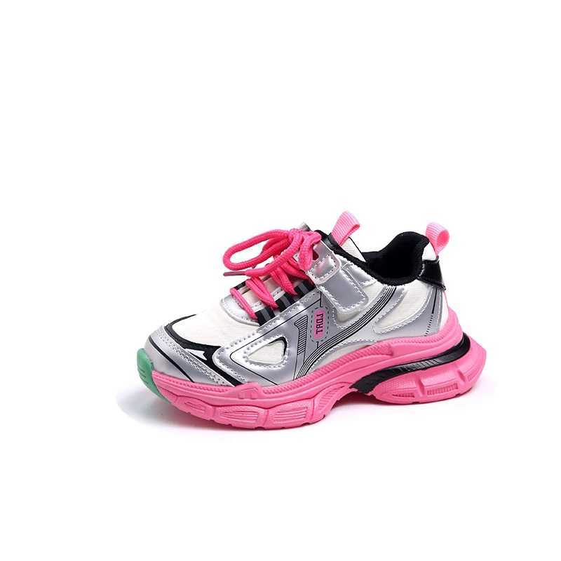 Athletic Outdoor 2025 New Childrens Casual Shoes for Girls and Boys Fashionable N Style Soft Bottom Anti Slip Edition Student Sports Shoes S25226