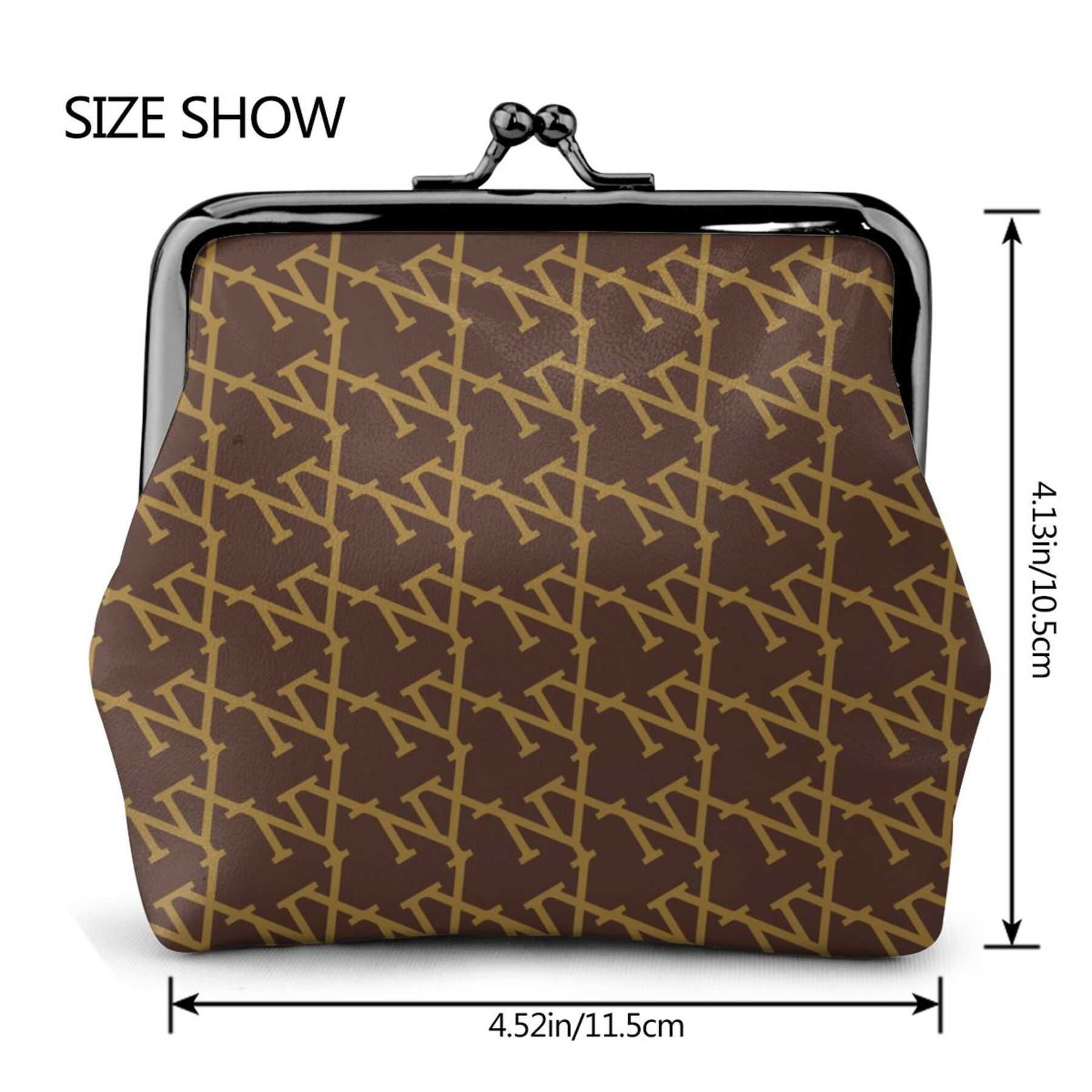 NXY Ladies Leather Coin Purse Fashion Casual Kiss Lock Clutch Wallet For Women Coin Organizer Wallet Cute Purse Mens Small Card Bag Hip