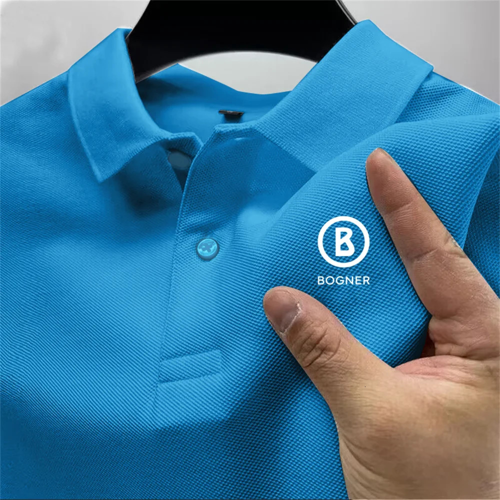 Summer mens outdoor sports golf POLO shirt lapel street casual top versatile business high quality quick-drying breathable top 250226
