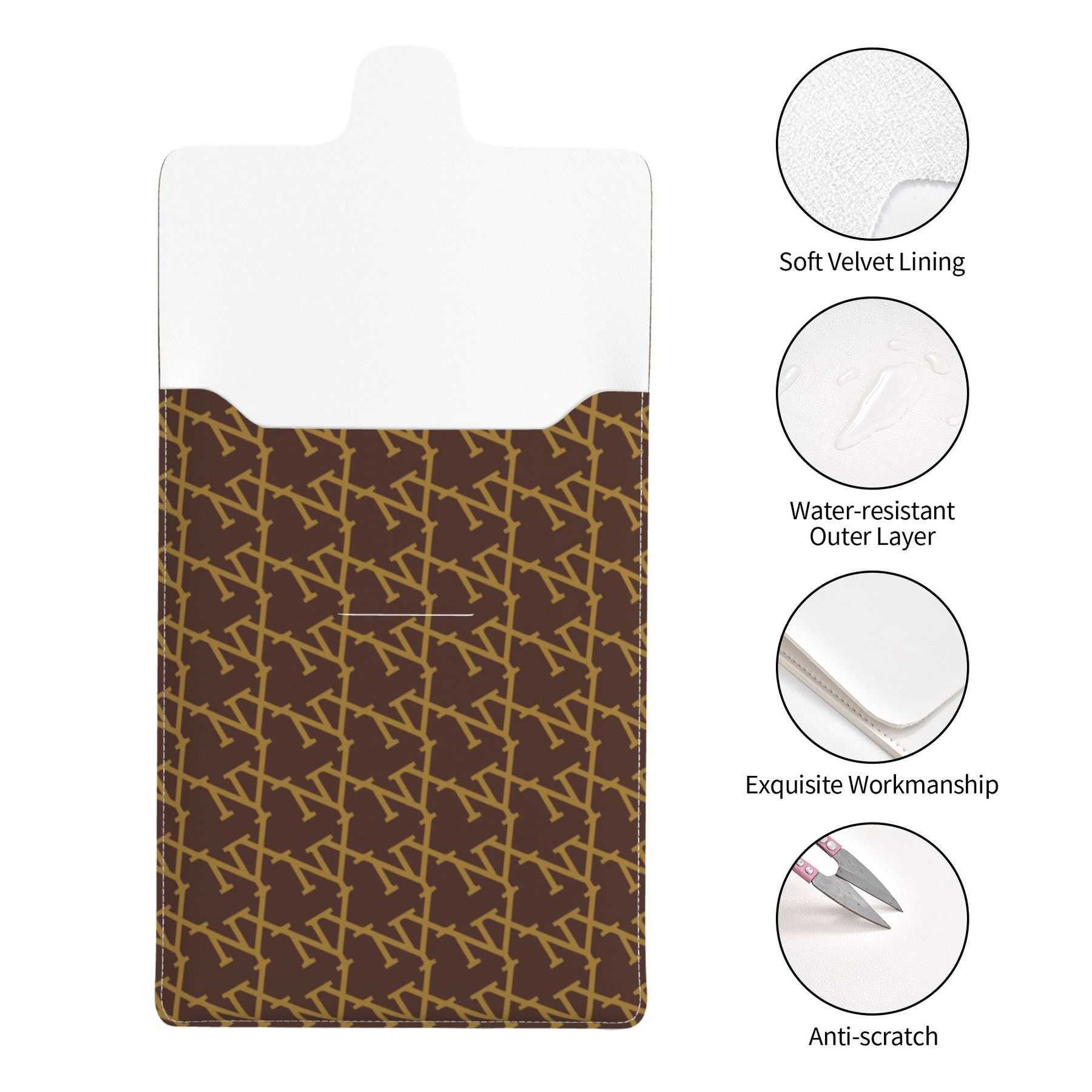 NXY Leather Laptop Sleeve Large Capacity Laptop Sleeve Case Pouch For Notebook Cover Bag Solid Color Tablet Storage Bag Hip