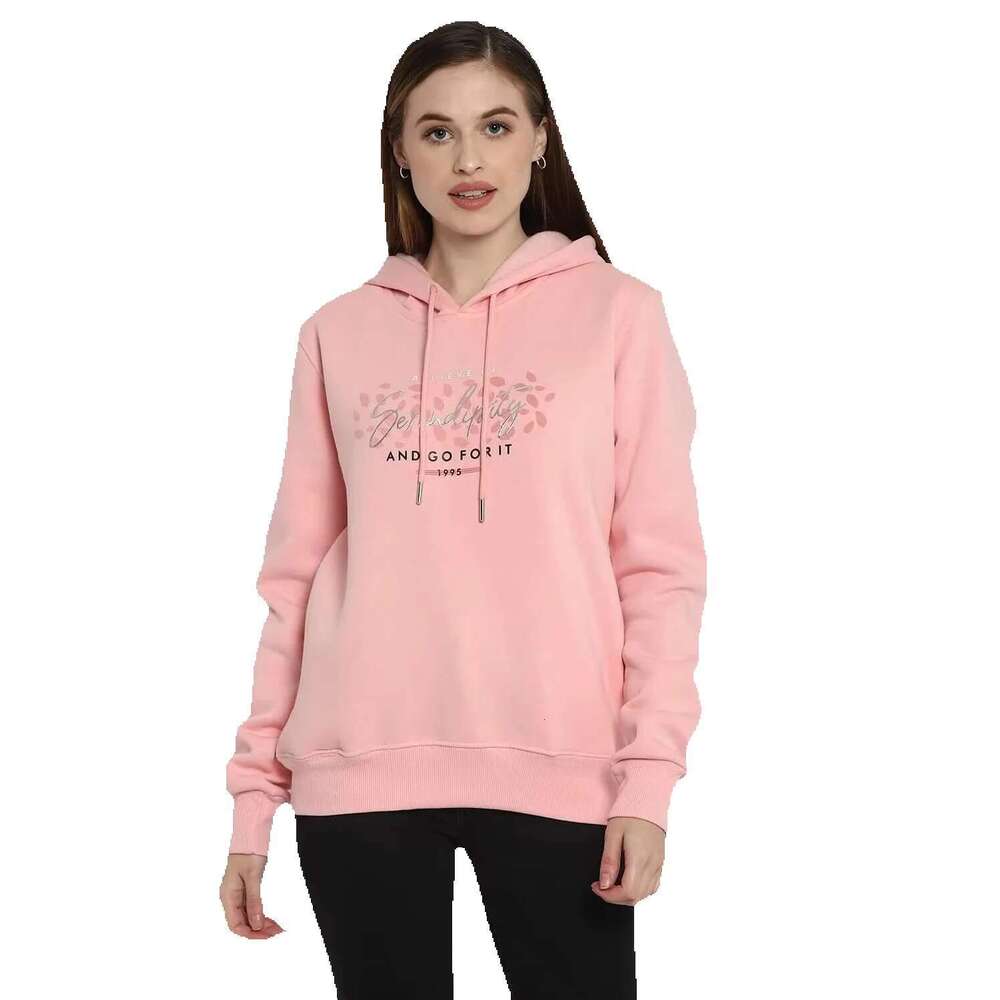 Stylish Wholesale Best Quality Hooded For Women Custom Design Printed Solid Color Full Sleeve Casual Women's Hoodies