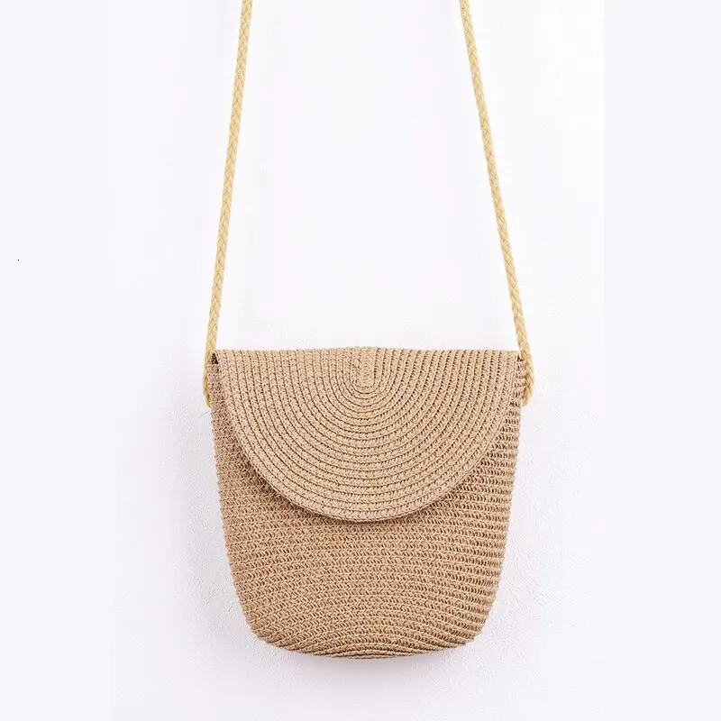 Straw Bag Women Woven Beach Crossbody Bag For Ladies Cute Shoulder Small Handbag 250224