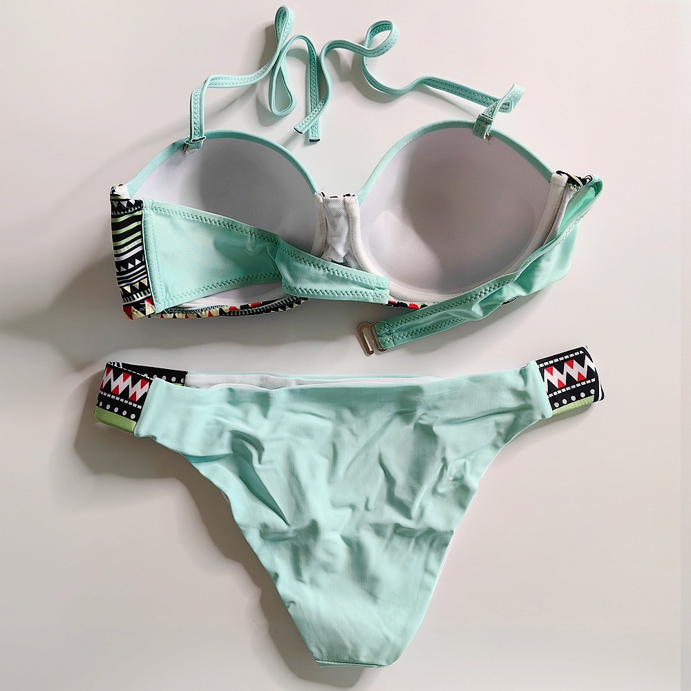 designer swimwear New abstract graphic printed hemispherical Women bikini women's swimsuit