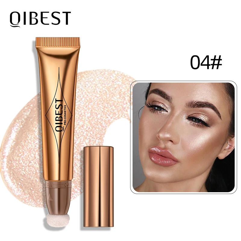 QI Liquid Highlight with soft cushion stickers makeup natural bronze moisturizing cream shimmer 250219