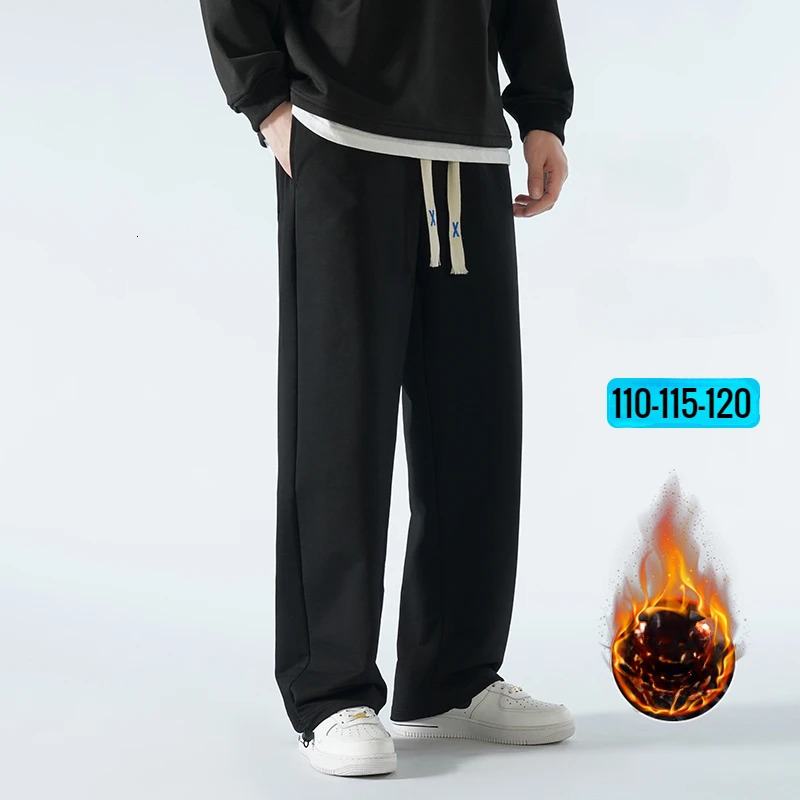 Big Tall Men Sweat Pant Drawstring Extra Long Length Sweatpant Stretch Winter Fleece Sport Jogger Trouser Male 200Cm 190cm 120cm 250226