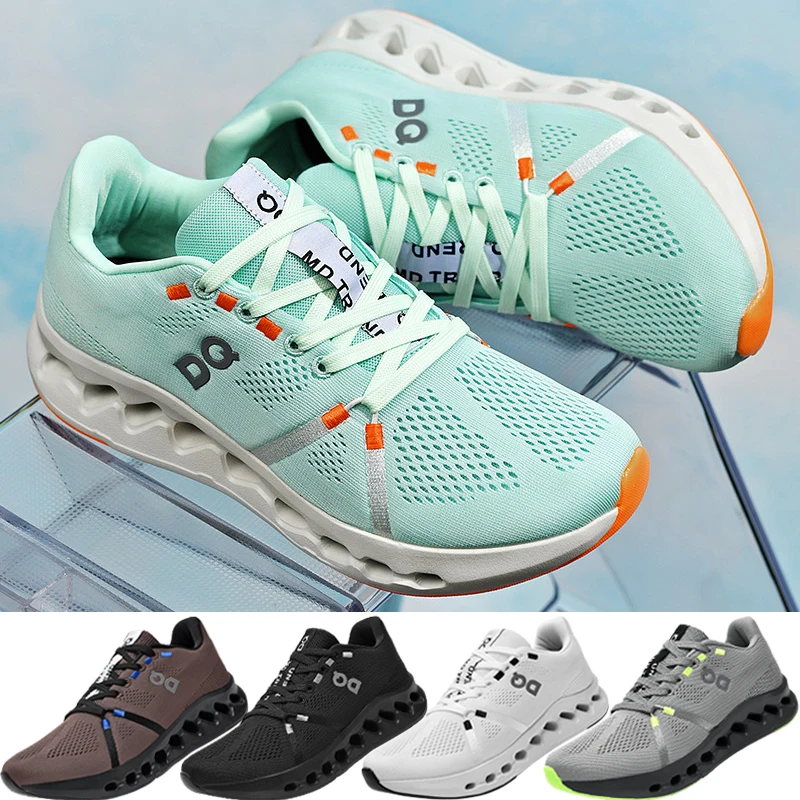 New Outdoor Cushioning Soft Sole Professional Breathable Mesh Sports Shoes Men's Fashion Test Racing Running Shoes Men's and Women's Jo