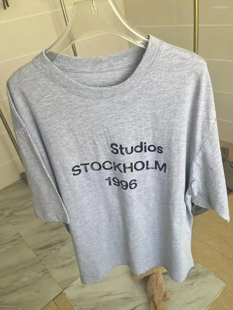 Men's Designer T Shirts 2025 Waste Earth Style Retro Alphabet Print Loose Short Sleeve Pure Cotton T-shirt Comfortable Breathable High Quality