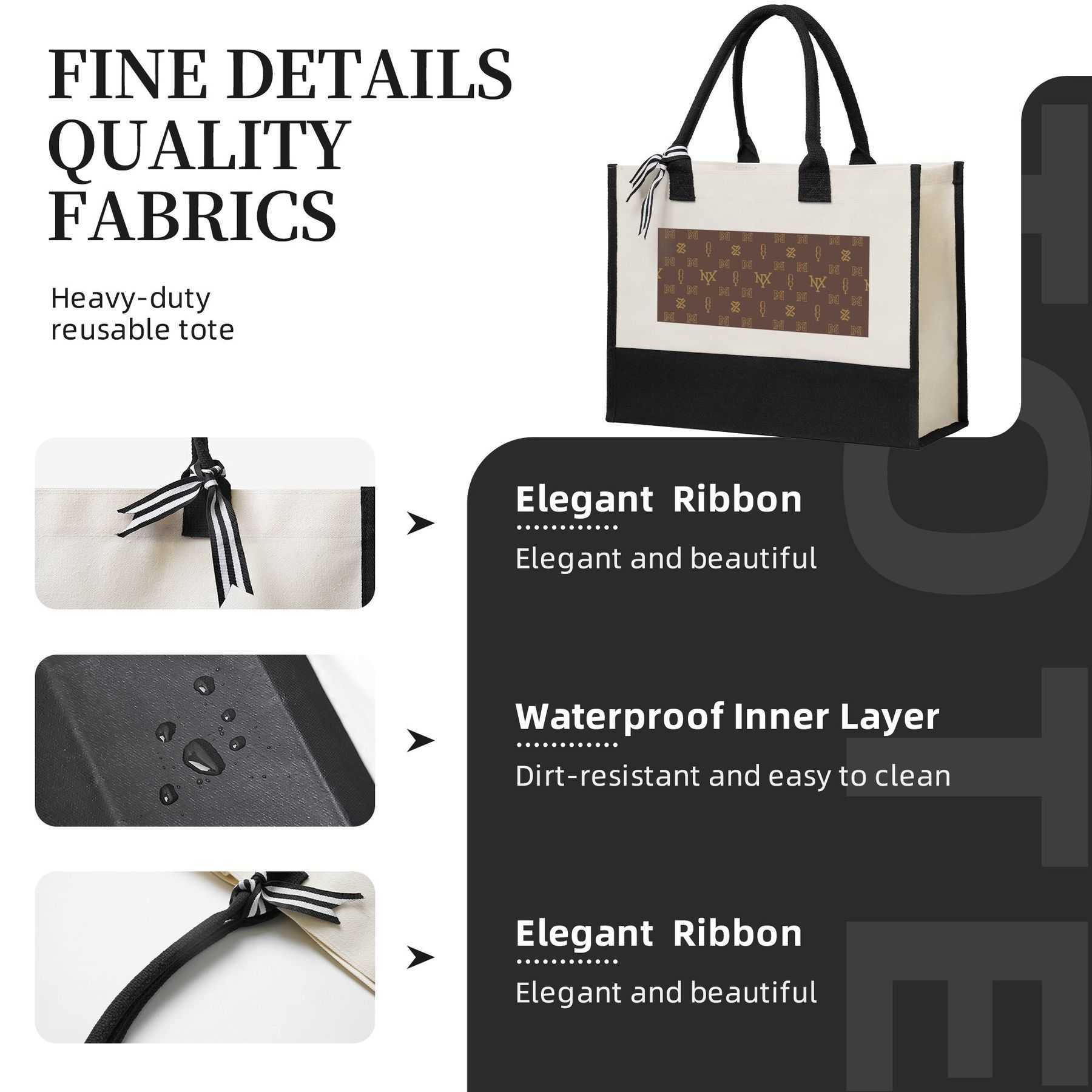 NXY Large Capacity Canvas Tote Bag Lightweight Shoulder Bag Canvas Gift Shopping Bag Casual And Practica Luxury Handbag Reusable Beach Bag Hip