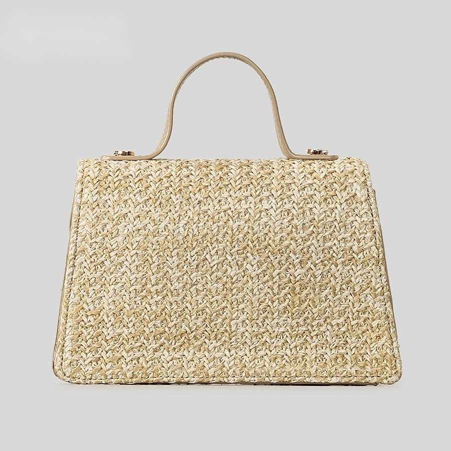 Spring and summer handmade woven shoulder crossbody bag for women's beach vacation beach bag, popular handbag for rest 250215