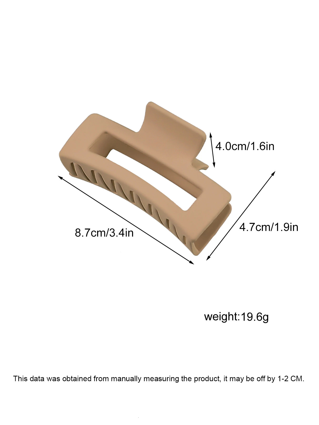 8piece set of rectangular hair clips solid color elegant suitable for all hairstyles womens non slip 250218