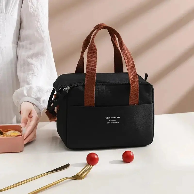Oxford Cloth Thermal Insulation Lunch Box Storage Handbag Multifunctional School Office Picnic Cooler Bags 250225