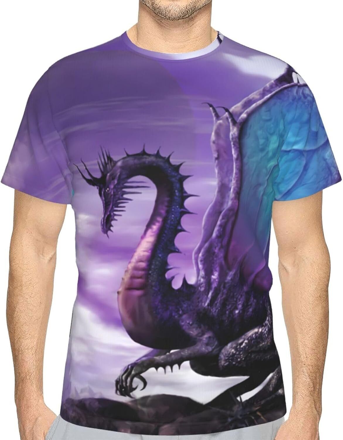 Mens T shirt Basketball T-Shirts for Men Women Boys 3D Printed Short Sleeve Graphic Tees Shirt tee Casual tops summer clothes Trendy Dragon