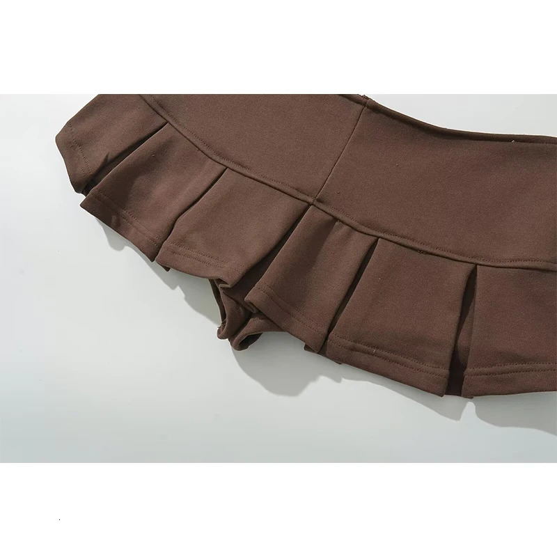 YENKYE Y2K s Sexy Low Waist Pleated Mini Skirt Women Side Zipper Summer Short Skater Skirts 250225