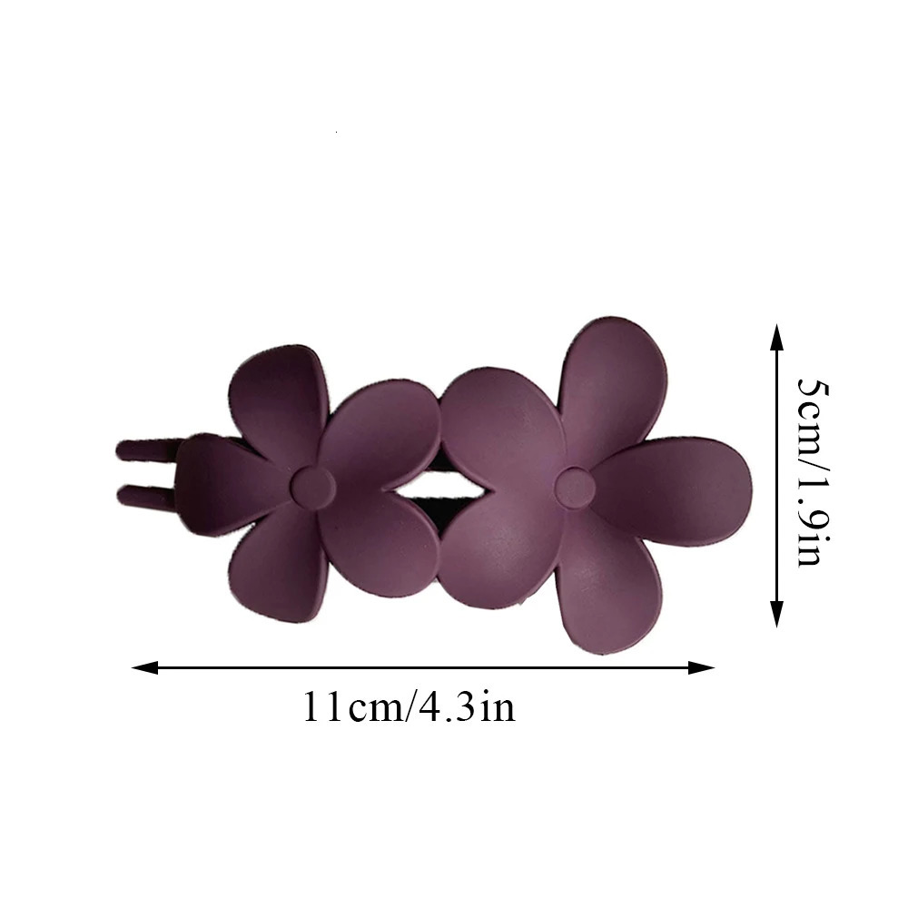 Frosted Flower Hair Clip Claws Matte Claw Clips For Women Girls Thin Thick Curly Kids Accessories Barrettes 250218