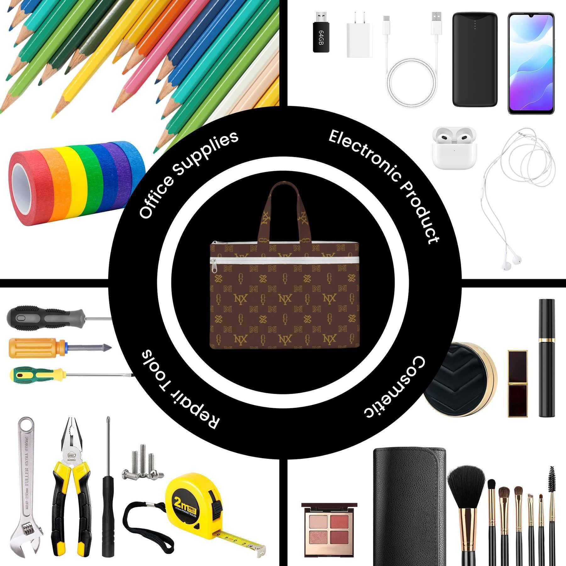 NXY Luxury File Bag Woman Canvas Bag Girl Travel Organizer Tote Handbag Fashion Leisure Shopping Bag Business Briefcase Hip