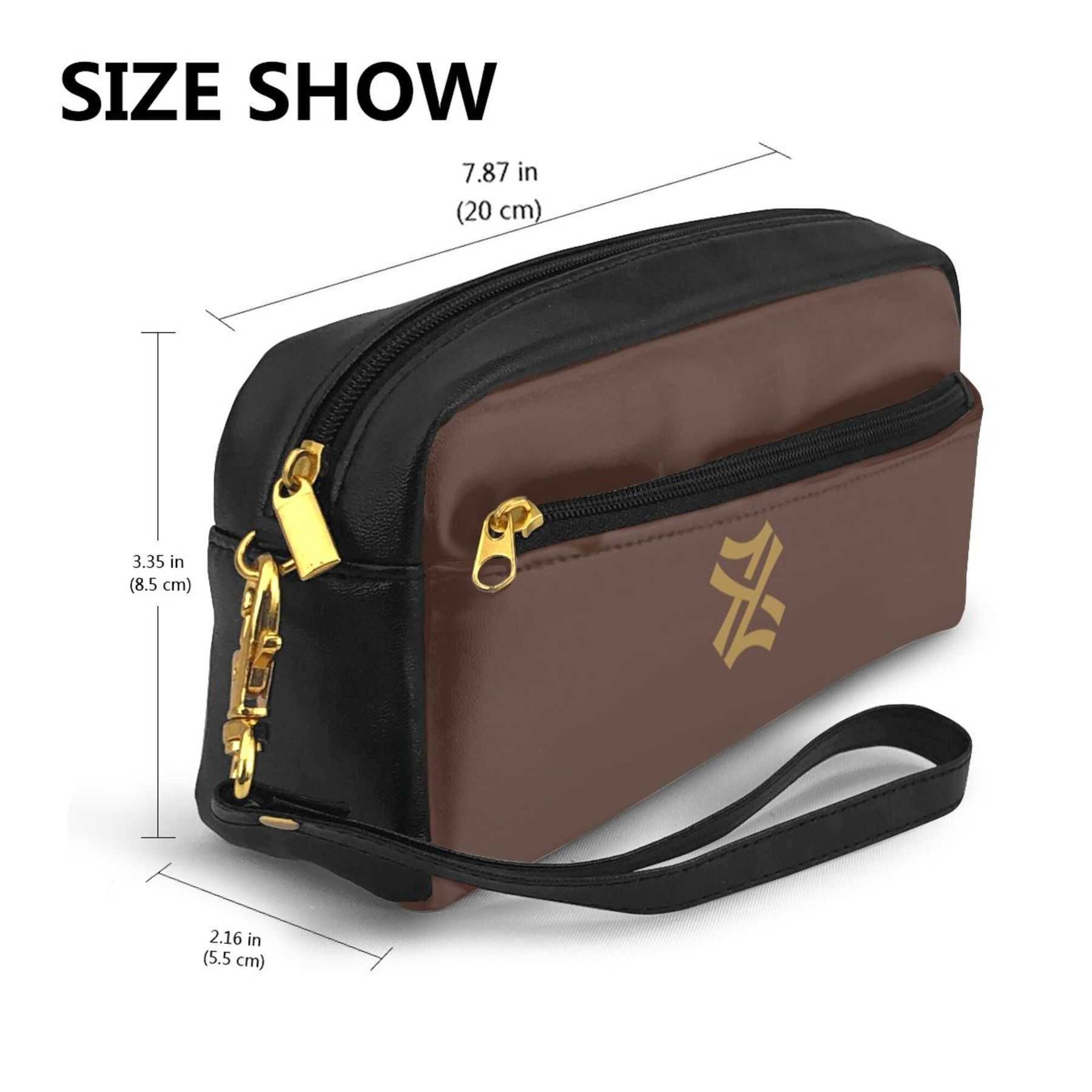 NXY PU Leather Zipper Toiletry Bag Portable Storage Bag Large Capacity Travel Makeup Bag Cosmetic Bags For Women Small Pencil Case Hip