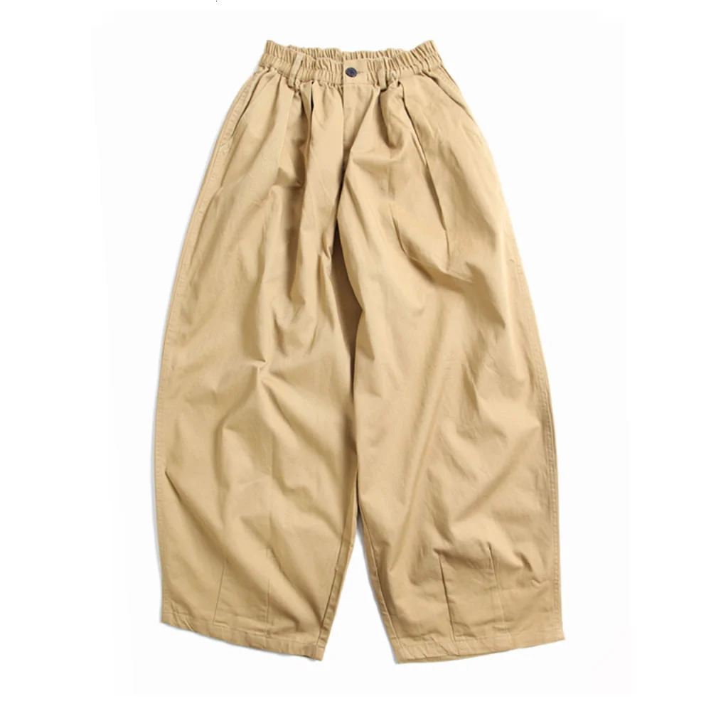 Mens Pants Spring Casual Japanese Loose Wide-leg Pants Solid Color Cargo Pants for Men and Women Streetwear Mens Clothing 250225