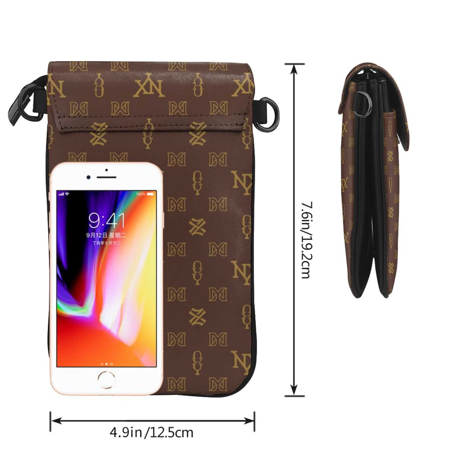 NXY Leather Women Mobile Phone Bag Fashion Phone Shoulder Bag Crossbody Flip Phone Bag High Quality Small Cell Phone Purse Hip