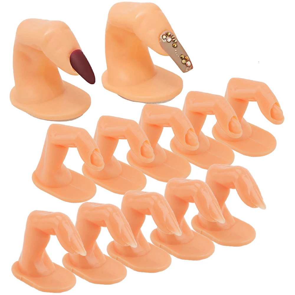 510Pcs Practice Finger Manicure Beginners Training Acrylic UV Gel Hand n False Nail Tips Model DIY Display Tools 250217