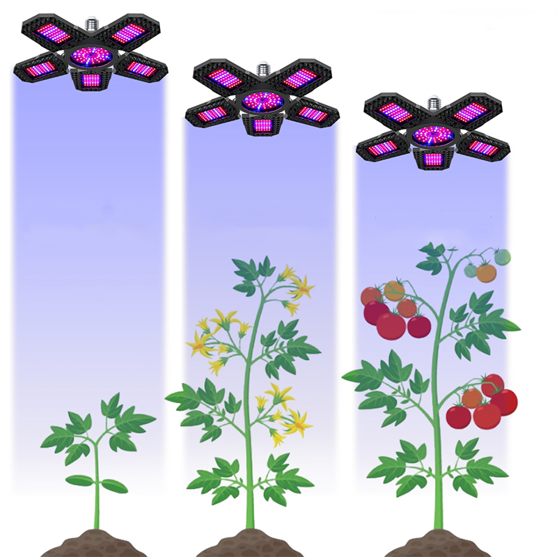 High-Quality LED grow Plant Light Fixture Suitable for All Plants, Versatile Installation Options (100-277 V)