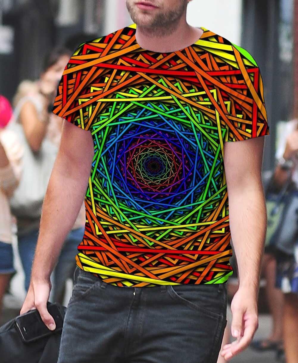 Mens T shirt Men's Tees-Soft Fitted Cool Design Graphic T Shirt tee Casual tops summer clothes cool Simple pattern