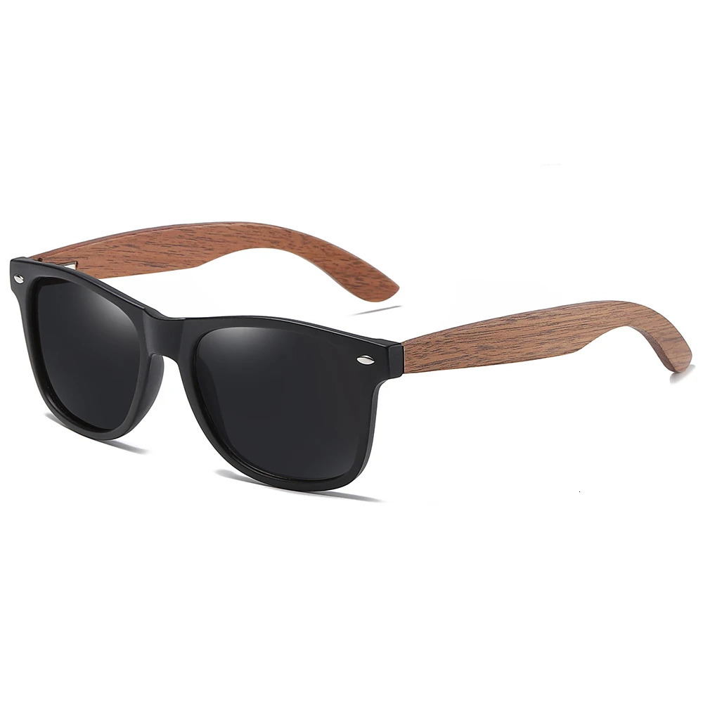 GM Handmade Walnut Wooden Eyewear Polarized Mirror Sunglasses Men Women Vintage de sol masculino UV400 250221