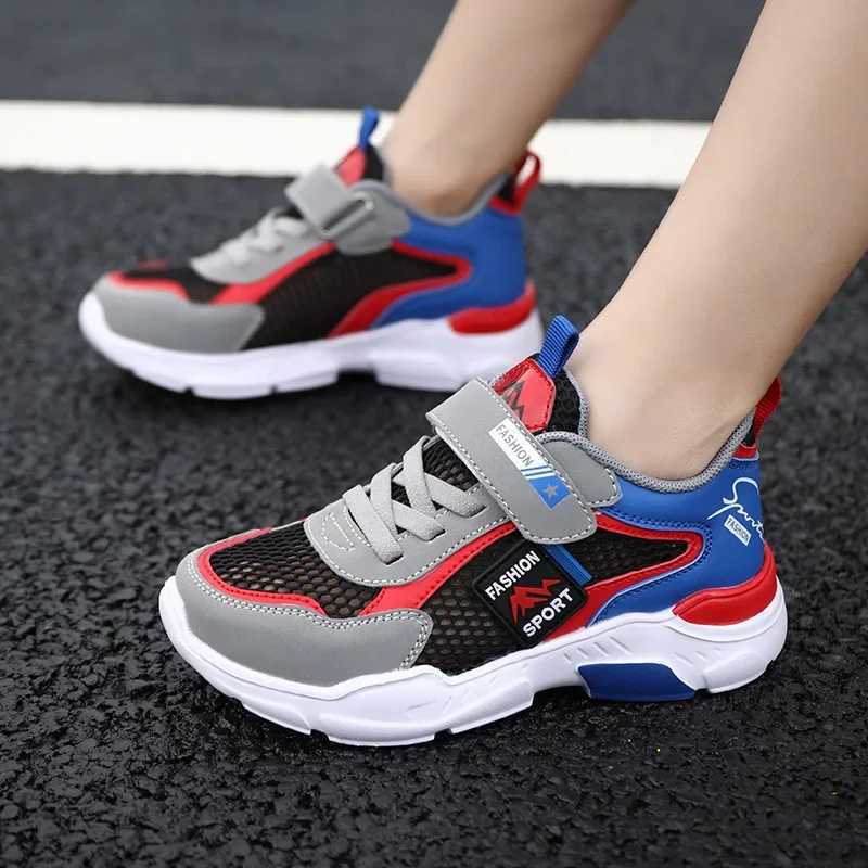 Athletic Outdoor Childrens casual shoes boys Light Student Summer 5 8 9 10 12 13 Years Old Sport Mesh Footwear Fashion Chunky Sneakers Tenis S25226