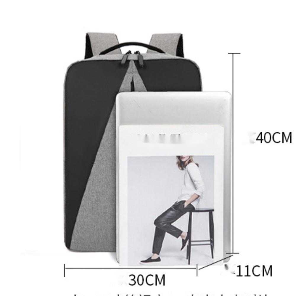 Backpack Mens Simple Large Capacity Casual Computer Backpack Mens Business Multifunctional Charging Backpack Junior High School Men Day Travel Bag 241