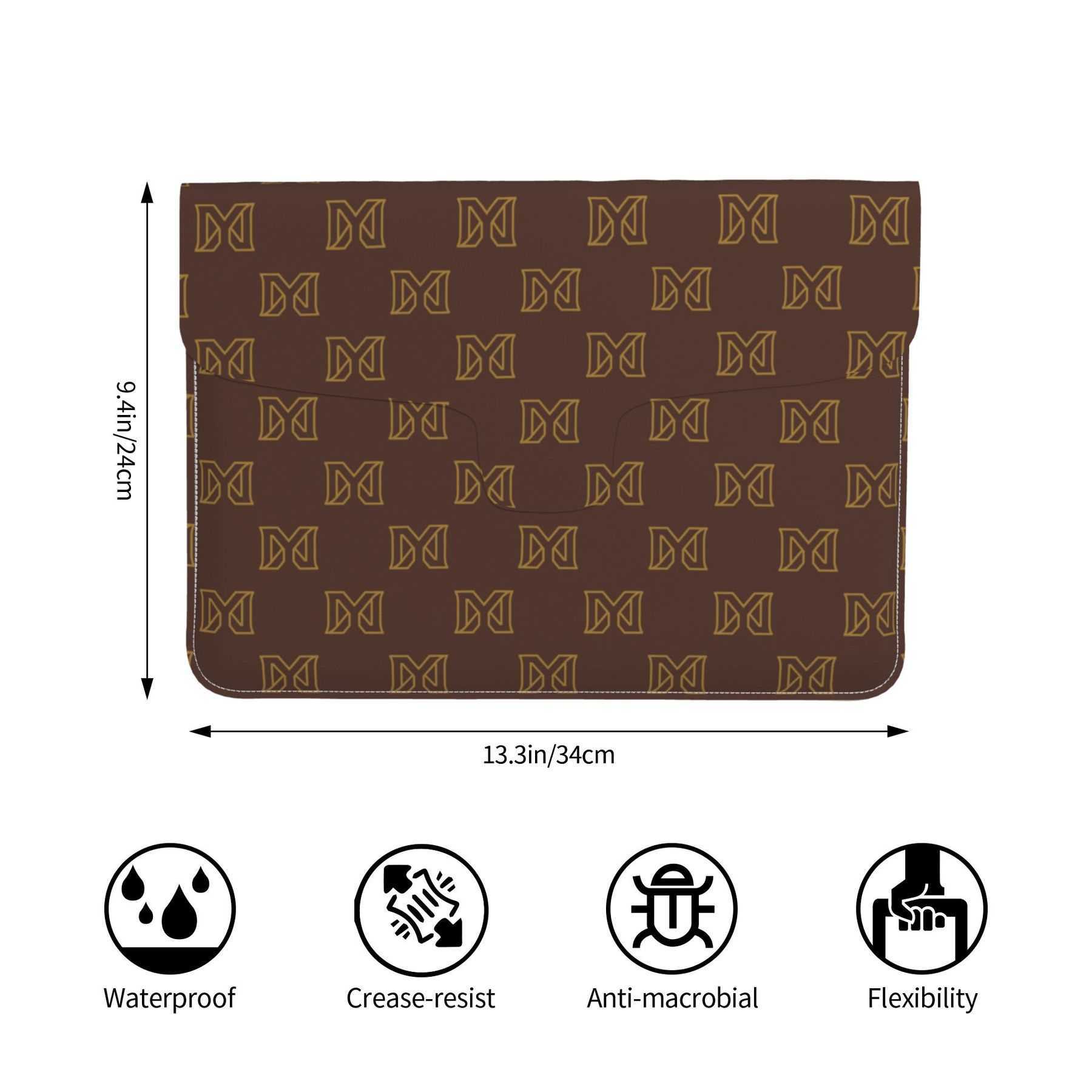 NXY Laptop Bag For Notebook Cover Shell Accessories Unisex Sleeve Envelope PU Leather Sleeve Case Large Capacity Laptop Shoulder Bag Hip