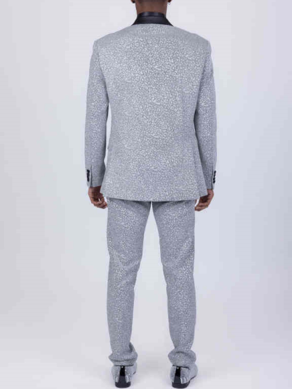 Bright Wedding Tuxedos Single Breasted Men Suits Peaked Lapel 2 Piece Set Jacket Pants Business Blazers Customized