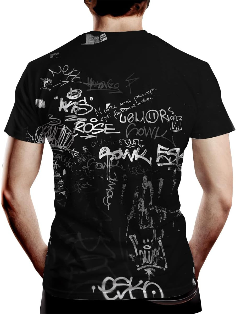 Mens T shirt Men's 3D Print Hip Hop Graffiti Graphic Sporty and Light T Shirt tee Casual tops summer clothes