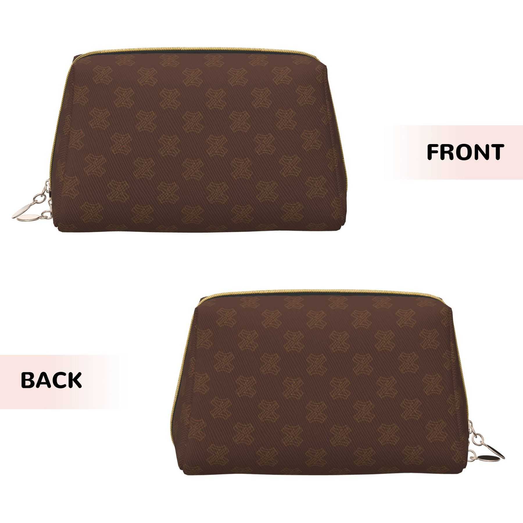 NXY Leather Portable Toiletry Bags Travel Make Up Bags For Women Large Cosmetic Organizer Bags Zipper Storage Box Makeup Case