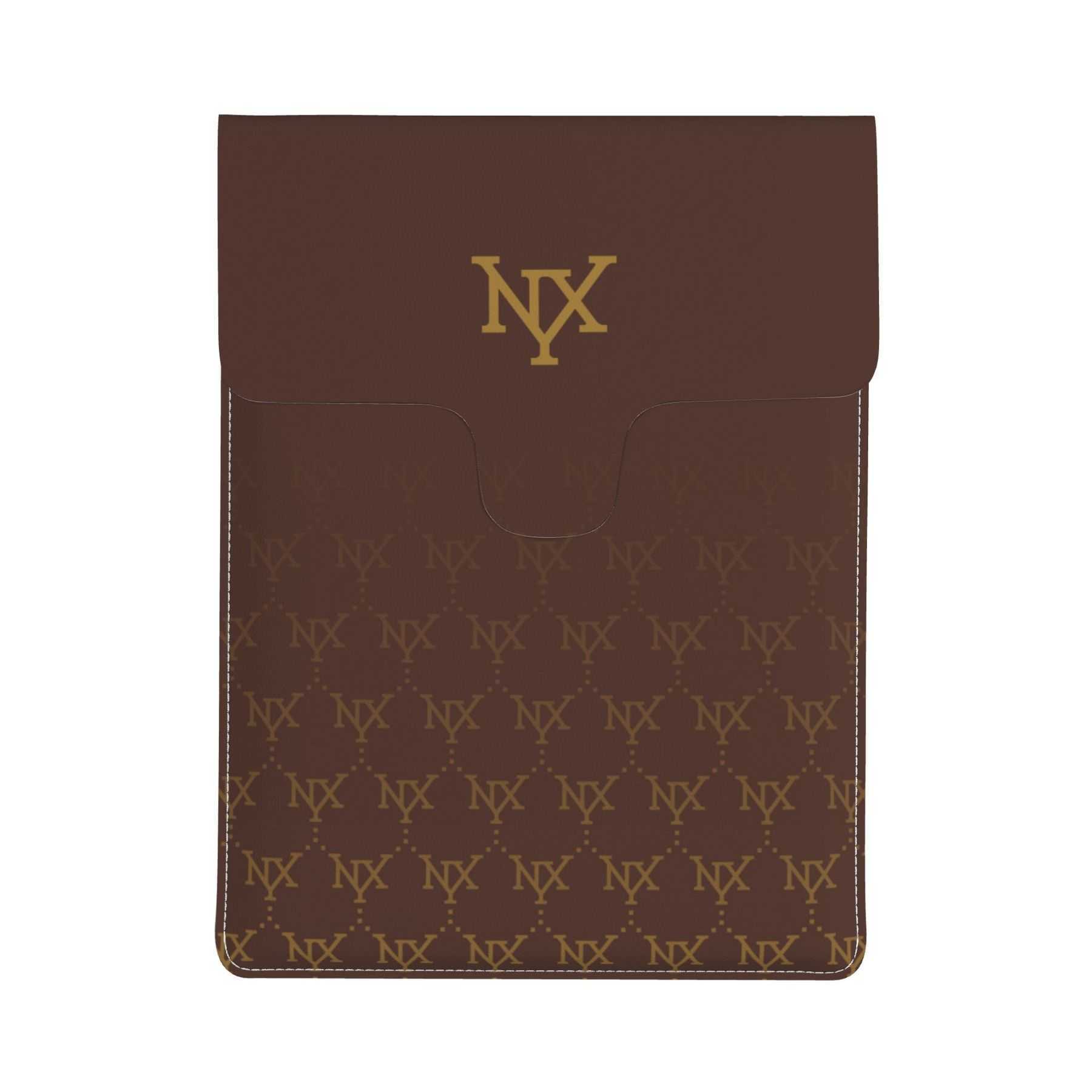 NXY Leather Laptop Sleeve Large Capacity Laptop Sleeve Case Pouch For Notebook Cover Bag Solid Color Tablet Storage Bag Hip