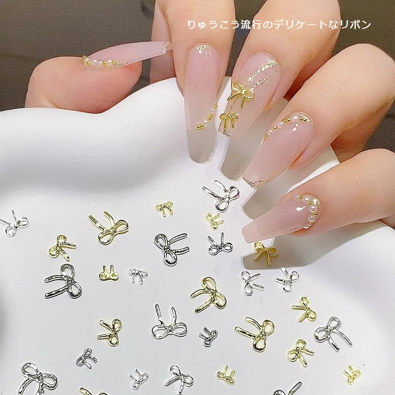TSZS 3D Exquisite Japanese Alloy Nail Art Charms Kawaii Bow Jewelry Decoration DIY Accessories 250217