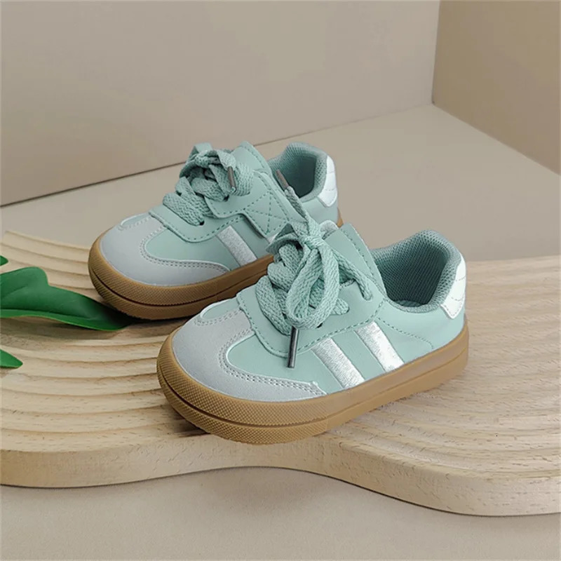 2025 Spring Baby Shoes Leather Toddler Kids Sneakers Outdoor Boys Tennis Soft Sole Fashion little Girls Sneakers EU 16-25 250226