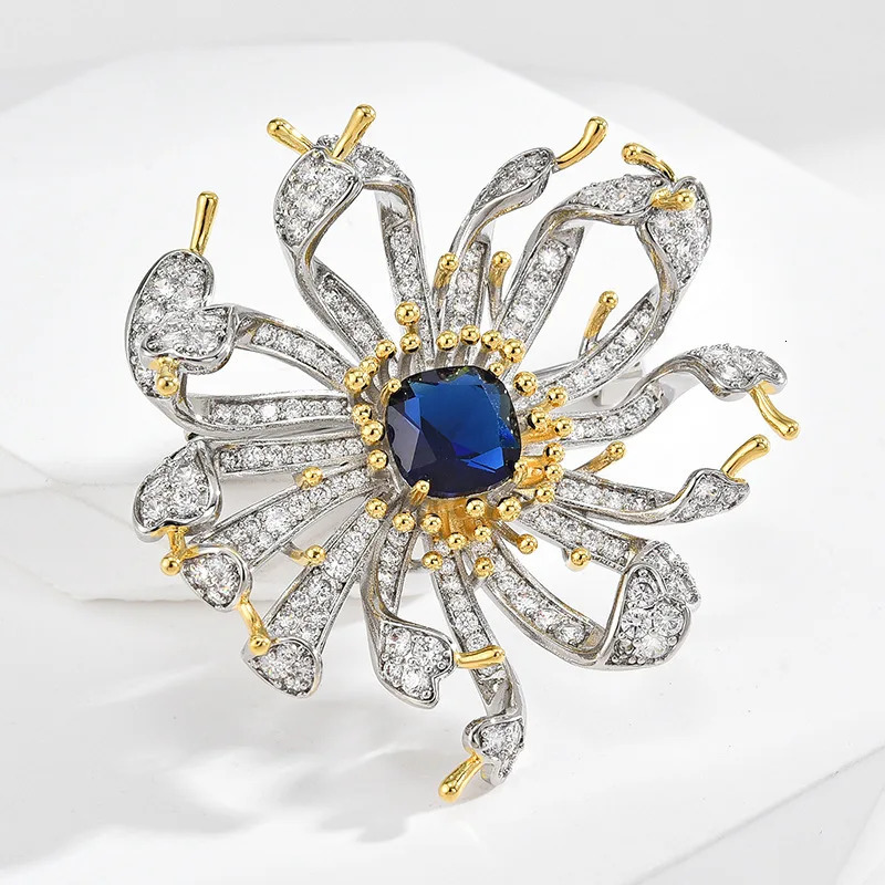 SUYU Womens Olive Chrysanthemum Pins Fashionable And Elegant Temperament Clothing Accessories Brooches 250225