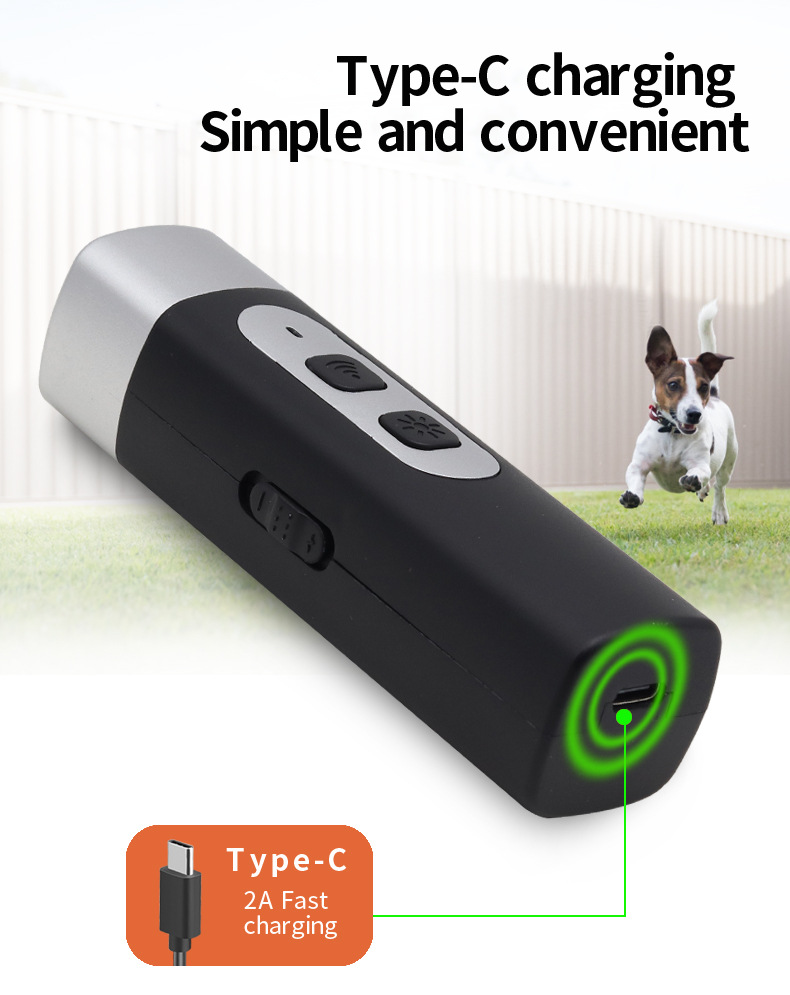 Ultrasonic Dog Repellent, a Must - Have Dog Training Tool, Handheld and Portable with Built - in LED Light for Outdoor Use