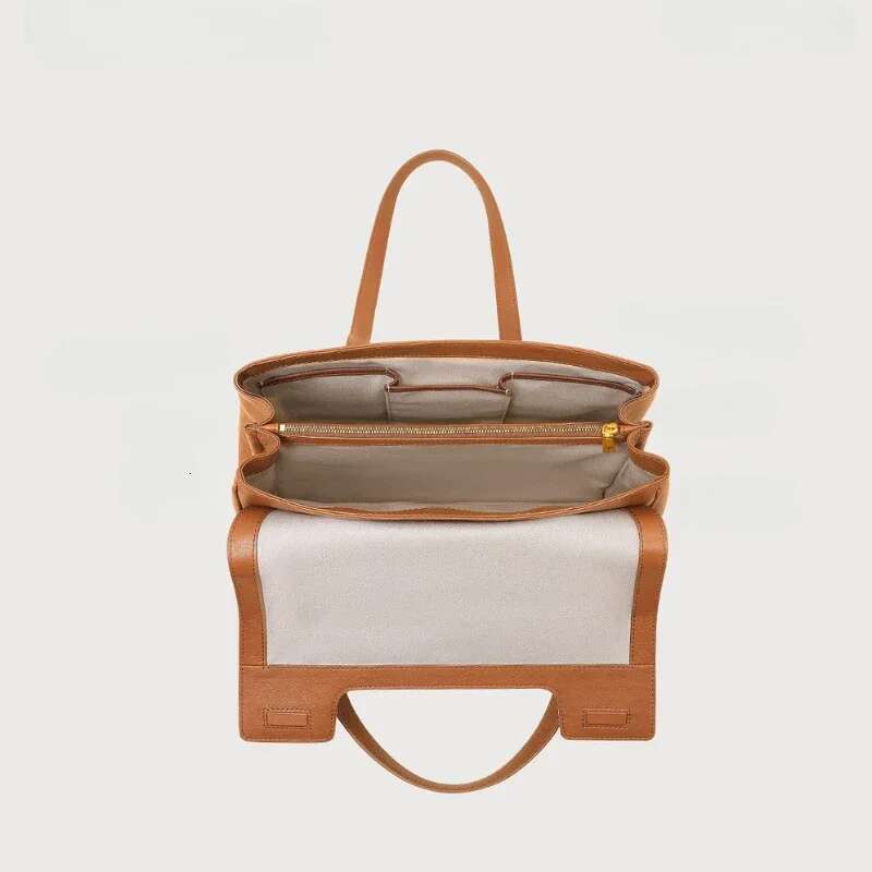 Genuine Leather Designer Tote New High Quality Cowhide Vintage Shoulder Bag Original Brands Large Capacity Briefcase