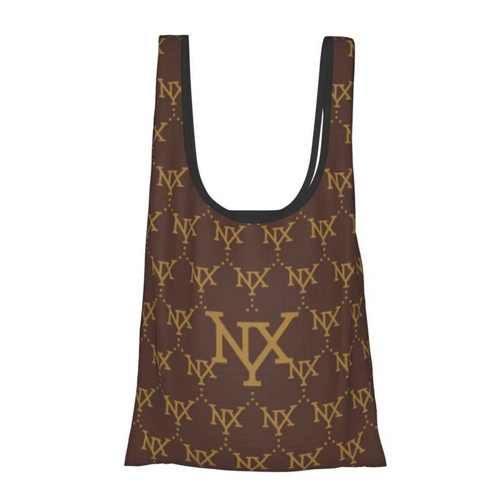 NXY Fold Large Capacity Shopping Bags Letter Canvas Tote Bag Casual Shoulder Handbag For Women Versatile Travel Clutch Bag Durable Hip