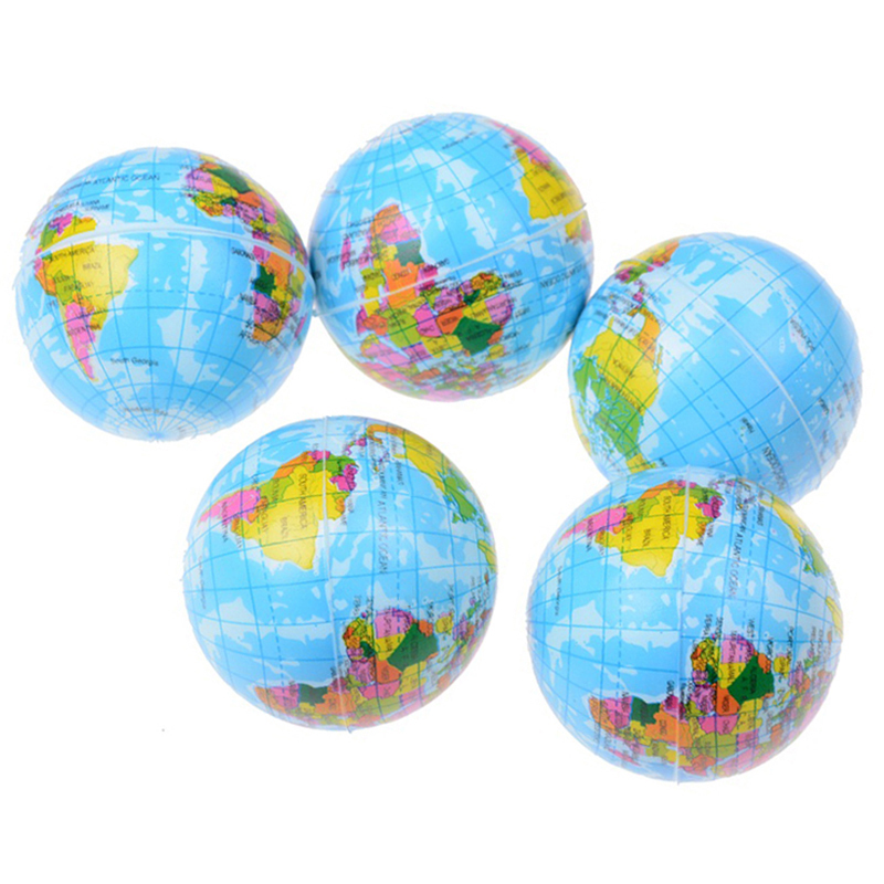 World Map Soft Foam Earth Globe Hand Wrist Exercise Stress Relief Squeeze Foam Ball GS (2017) 2637