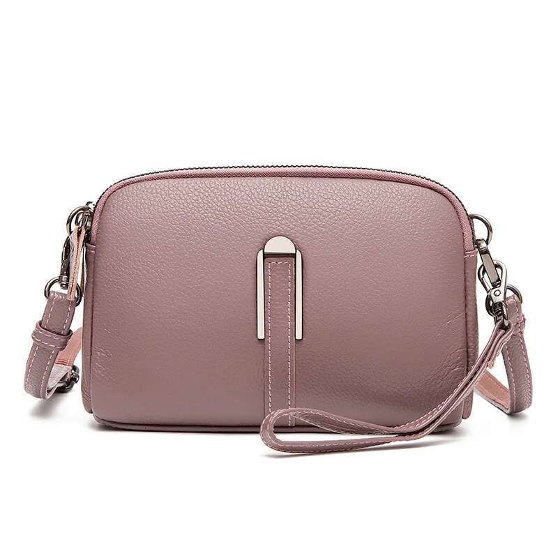 New Leather Women's Fashionable Shoulder Bag Rectangular Small Diagonal Shoulder Bag Designer Handbag Multifunctional Women's Crossbody Bag