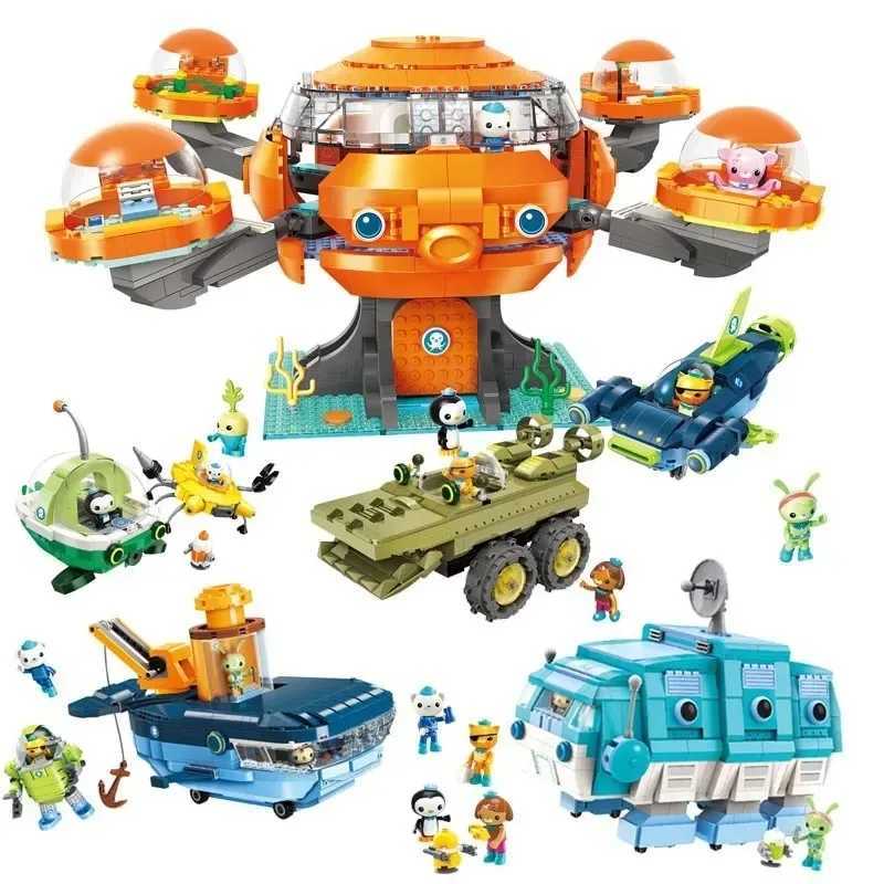 Creative Ideas Octonauts Octopus Building Block Octopod Gup Submarine Boat Oct-Pod with GUP-C GUP-E GUP-D GUP-K GUP-I B set Y250226