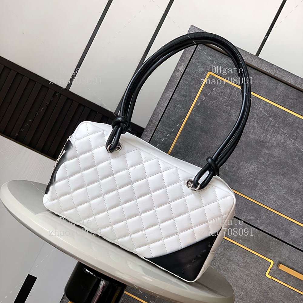 Bowling Bag Designer Handbag Medium Size 27cm Calfskin Shoulder Bag Women's Pillow bag With Box C294