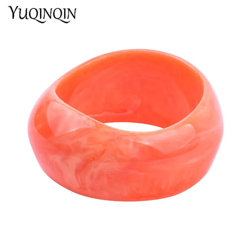 Classic Acrylic Cuff Fashion Bracelets Bangles for Women Wide Geometric Resin Bracelets Female Simple Charm Party Jewelry 250225