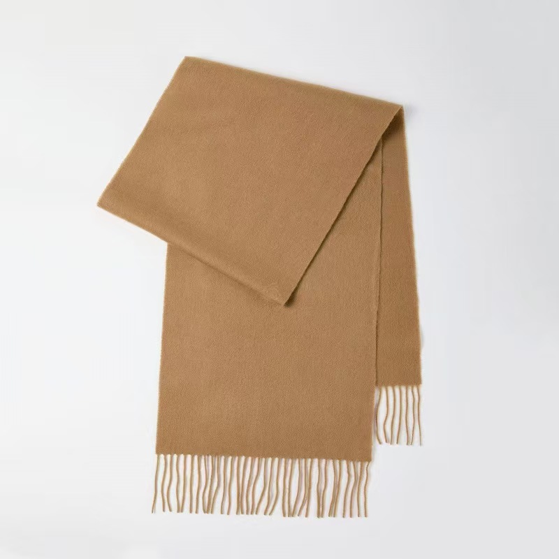 K007 High-end gift giving 100% sheep wool solid color quality scarf outdoor warm trend fashion scarf
