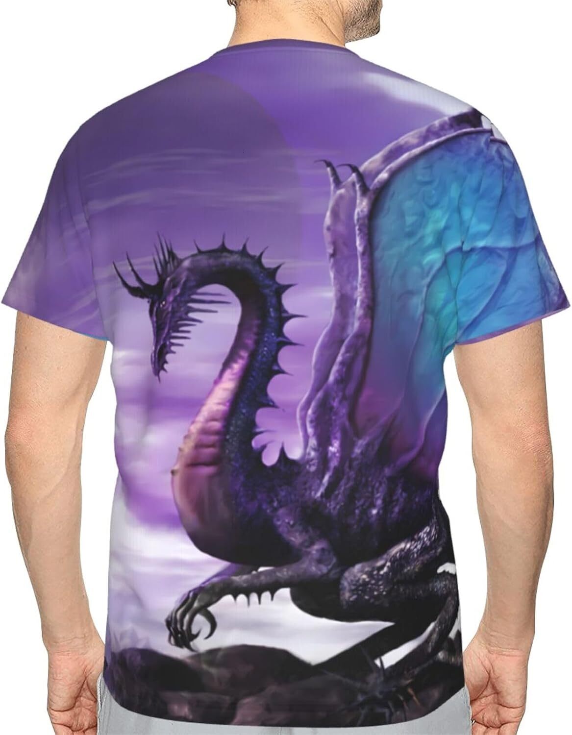 Mens T shirt Basketball T-Shirts for Men Women Boys 3D Printed Short Sleeve Graphic Tees Shirt tee Casual tops summer clothes Trendy Dragon